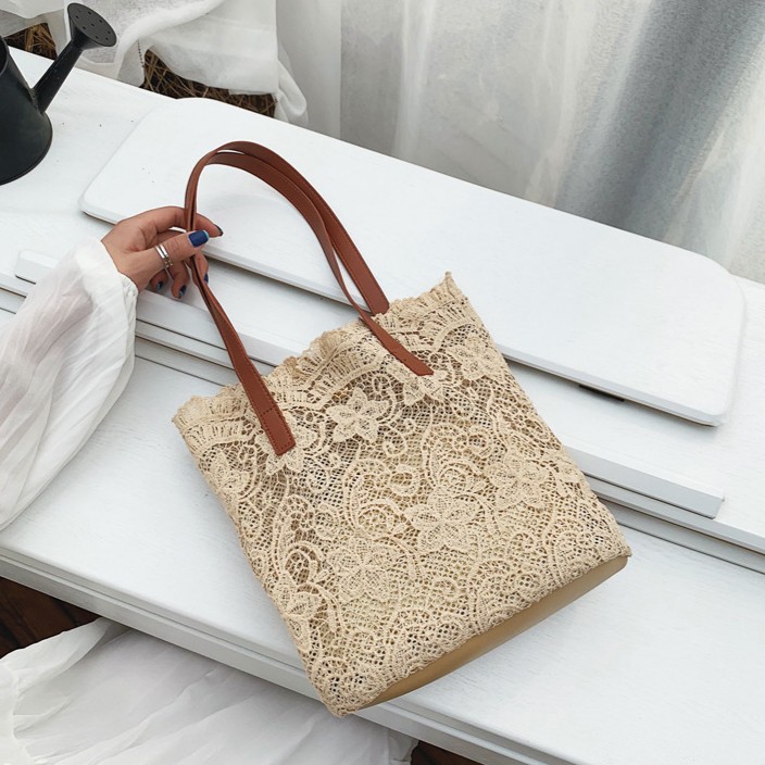 TAS CANGKLONG RENDA KREM COKLAT IMPORT PREMIUM PESTA KERJA TAS CANGKLONG RENDA KREM COKLAT IMPORT PREMIUM PESTA KERJA
