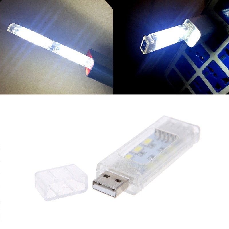 Cre Lampu Baca 12-led Mini Usb Dua Sisi Untuk Camping