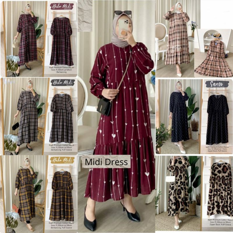 HAKO TETA KOLINDA MIDI RAYON VISKOS LD 110 LONG TUNIK VIRAL OOTD DAILY MASA KINI