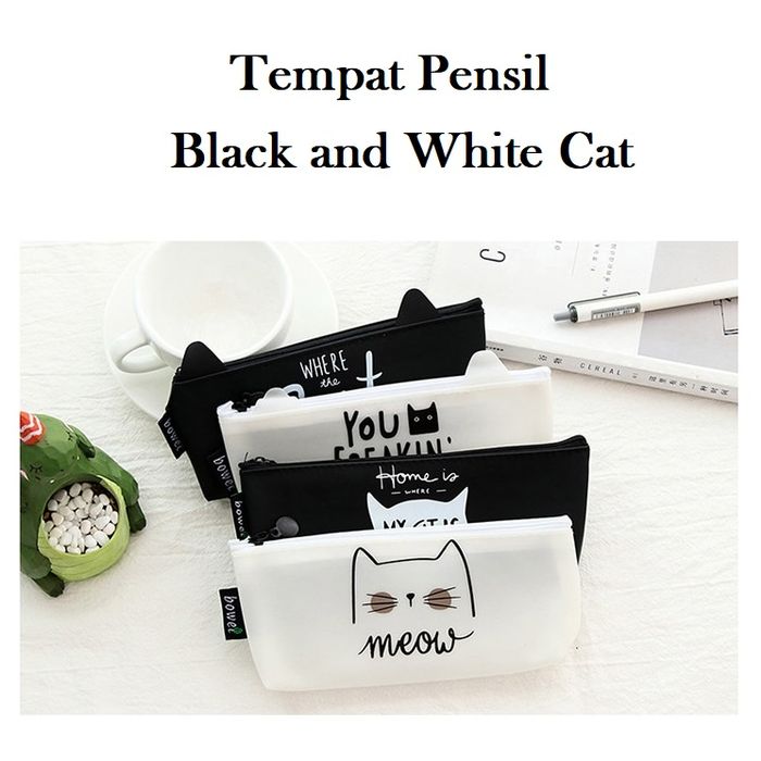 

TEMPAT PENSIL / TEMPAT KOSMETIK BLACK AND WHITE CAT - TP FREAKIN TP0027