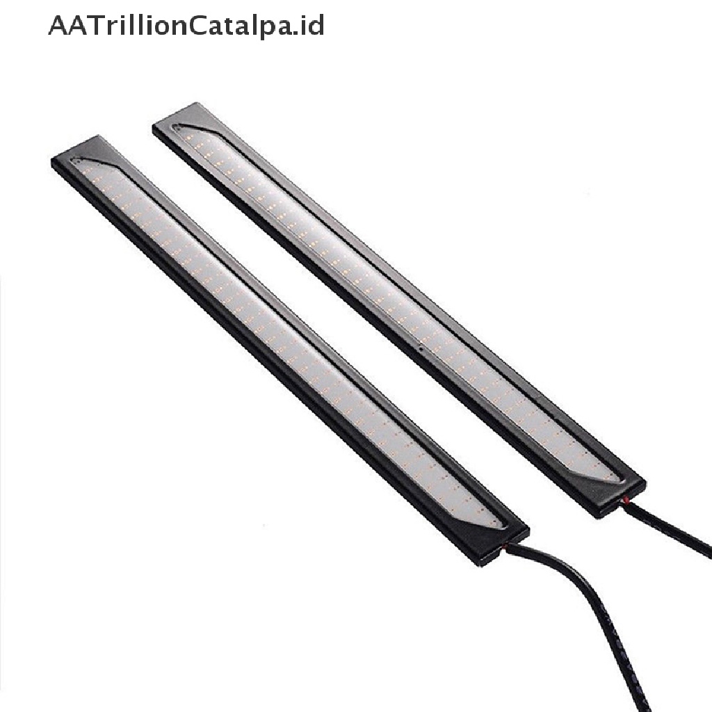 Aa Lampu LED COB Trillioncatalpa Biru DC 12V 17CM Tahan Air Untuk Drlfog Lamp Mobil