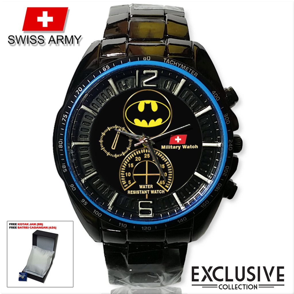 (Istimewa Bossque) Jam BATMAN Rantai Sport