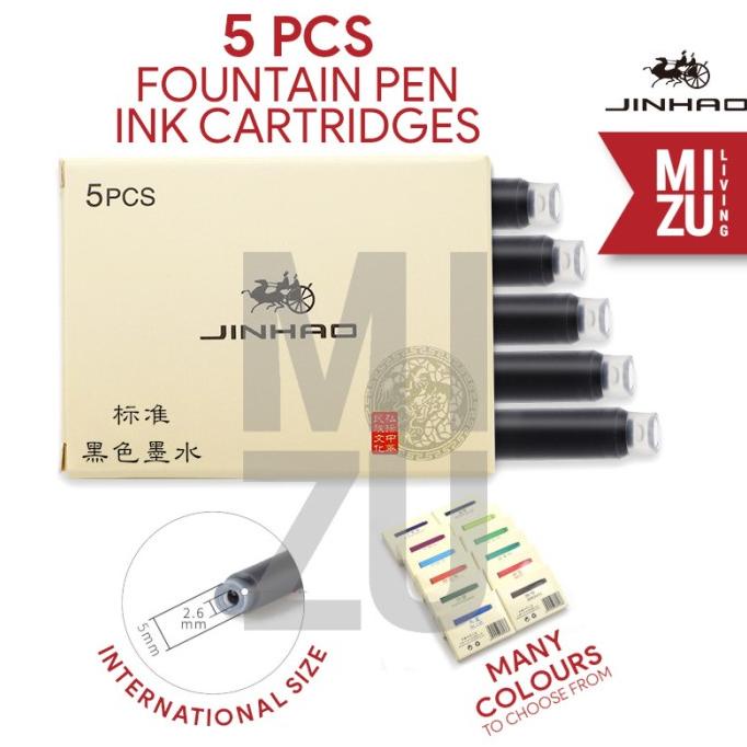 

TERMURAH JINHAO 5PCS Fountain Pen Ink Cartridges Isi Tinta Fountain Pen Aman/PULPEN GEL/PULPEN LUCU/PULPEN 1 PACK/PENSIL WARNA/PENSIL 2B/PENGHAPUS JOYKO/PENGHAPUS LUCU/RAUTAN PENSIL PUTAR/RAUTAN ELEKTRIK/SPIDOL WARNA/SPIDOL PERMANEN/SPIDOL