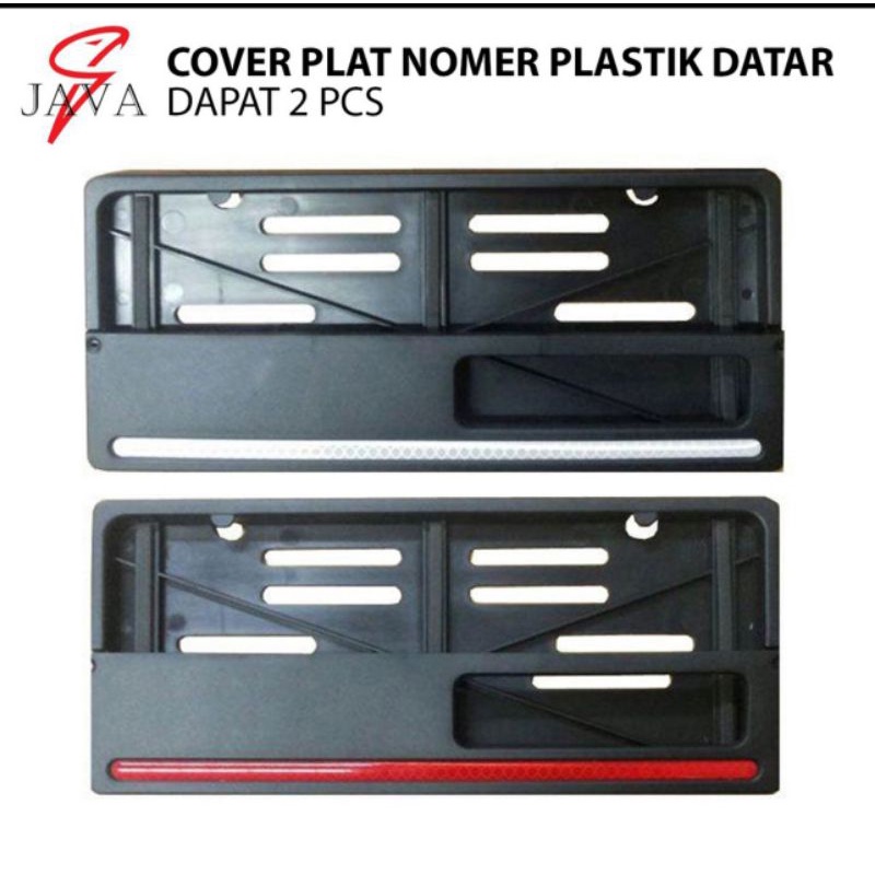 Dudukan Plat Nomor Motor - Cover Plat Nomor Lengkung Besar dan plat  AHM