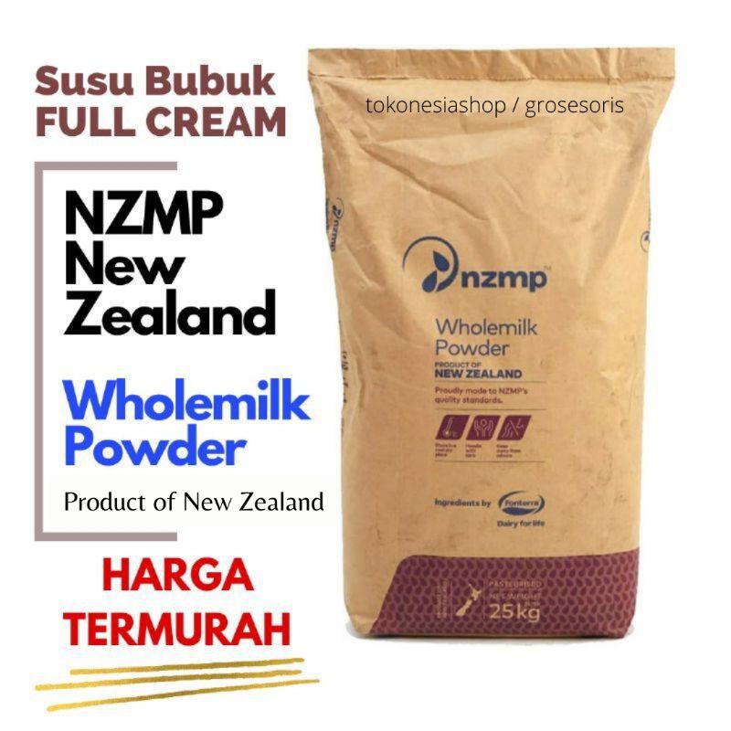 Susu Bubuk Full Cream NZMP 1 Kg - Wholemilk Powder by Fonterra New Zealand