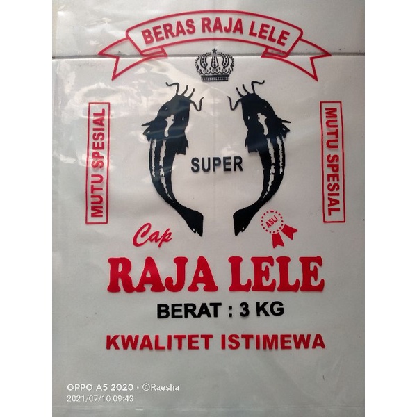 Plastik Beras Raja Lele 3kg (100pc)