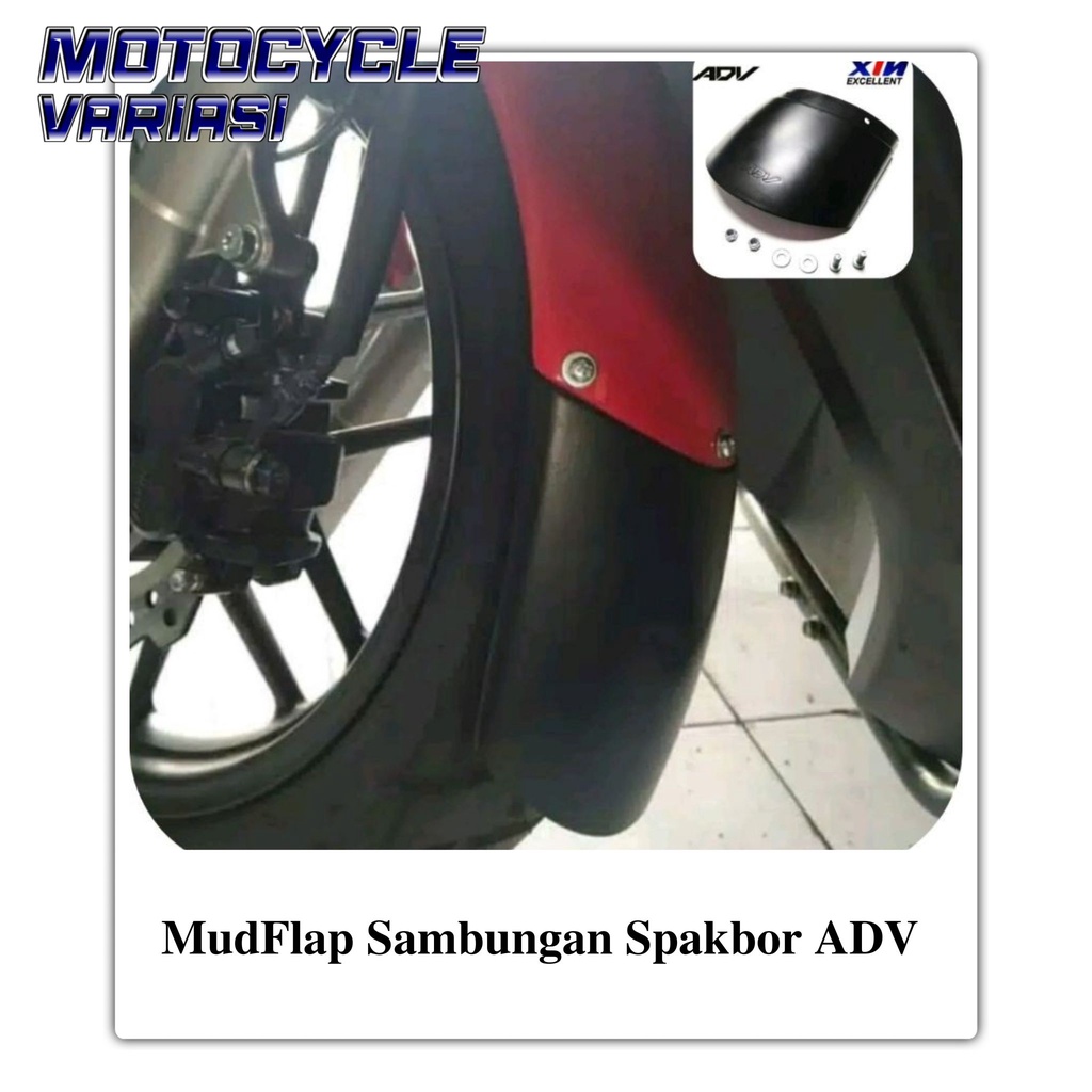 MudFlap Sambungan Spakbor ADV 150 bahan plastik XLN Bukan Fiber