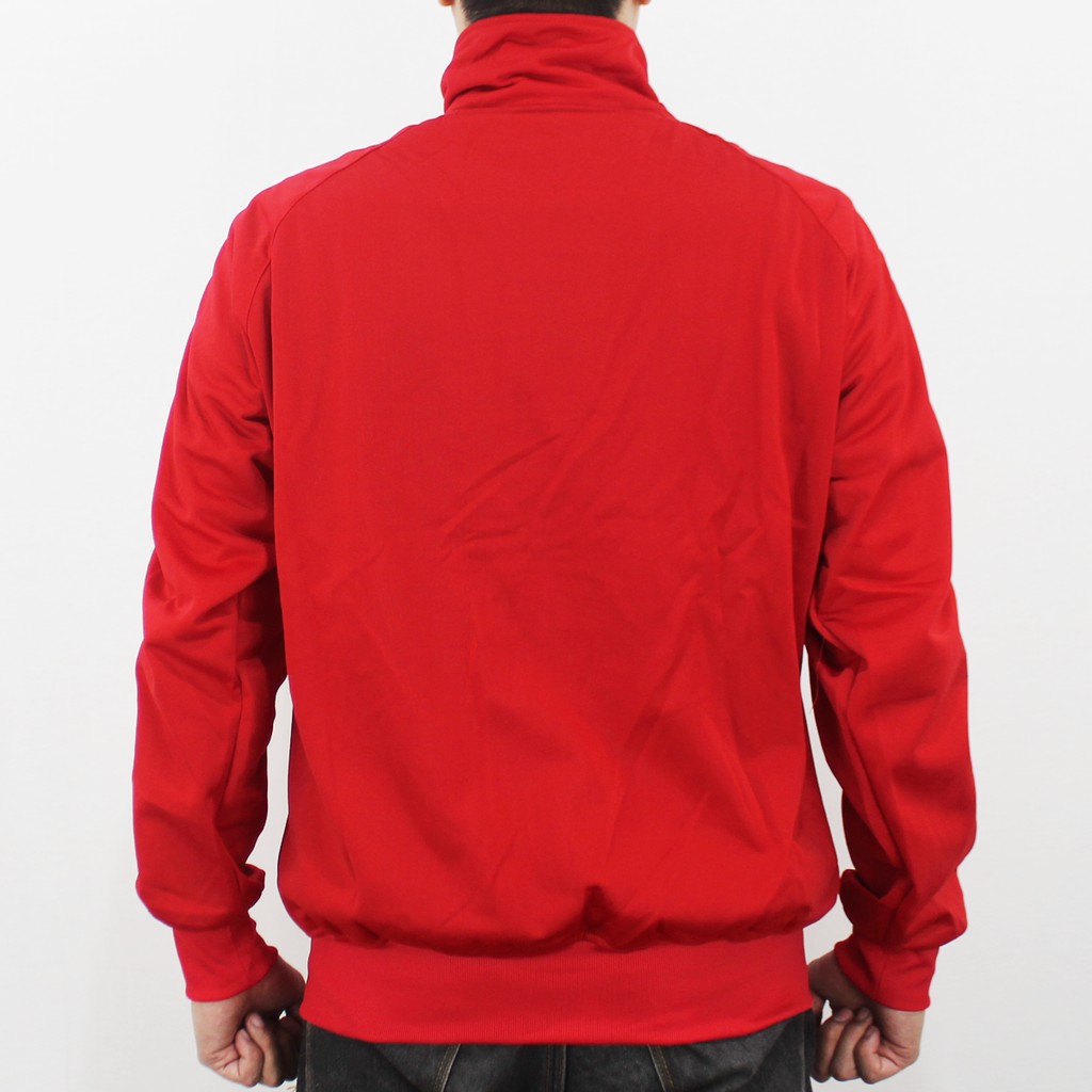 JAKET ADIDAS FIREBIRD MERAH LIST PUTIH M L XL - JAKET OLAH RAGA - SWEATER PRIA - TRAINING OLAH RAGA