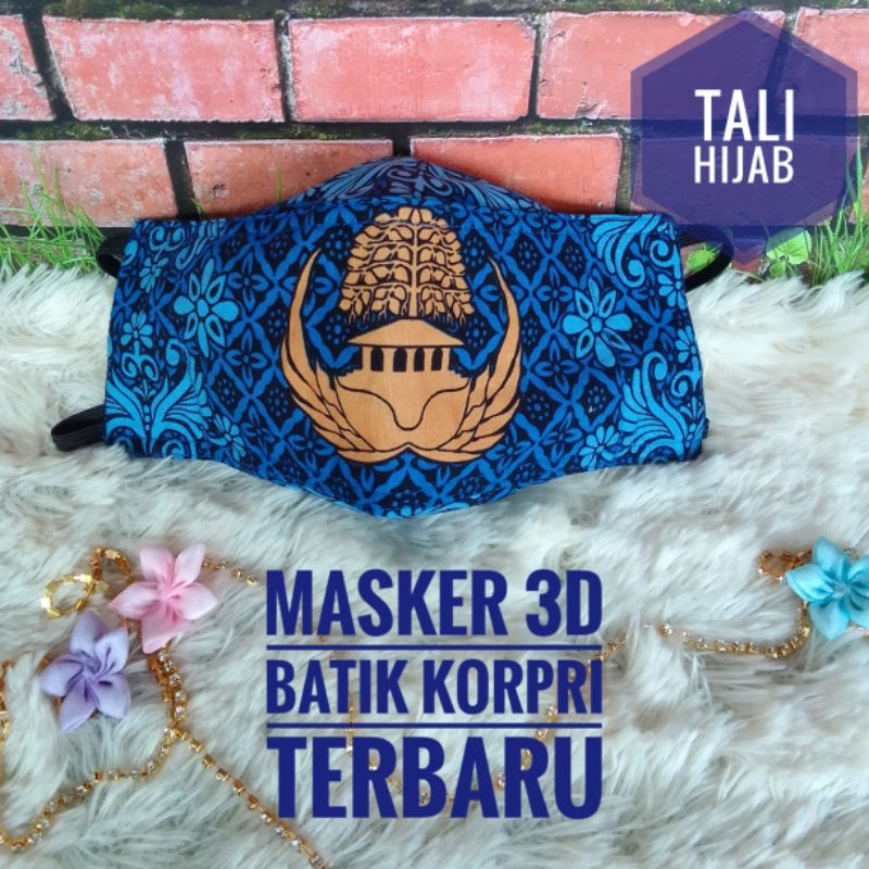 Masker batik korpri terbaru masker korpri termurah motif 2022