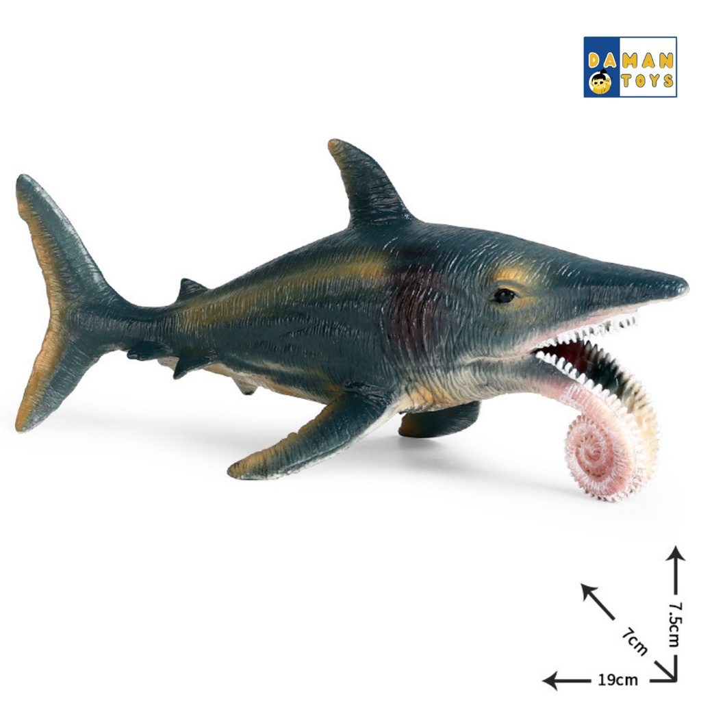 Hiu Megalodon Shark Mainan Simulasi Hewan Laut Action Figures Jurassic Dinosaurus Dinosaur World