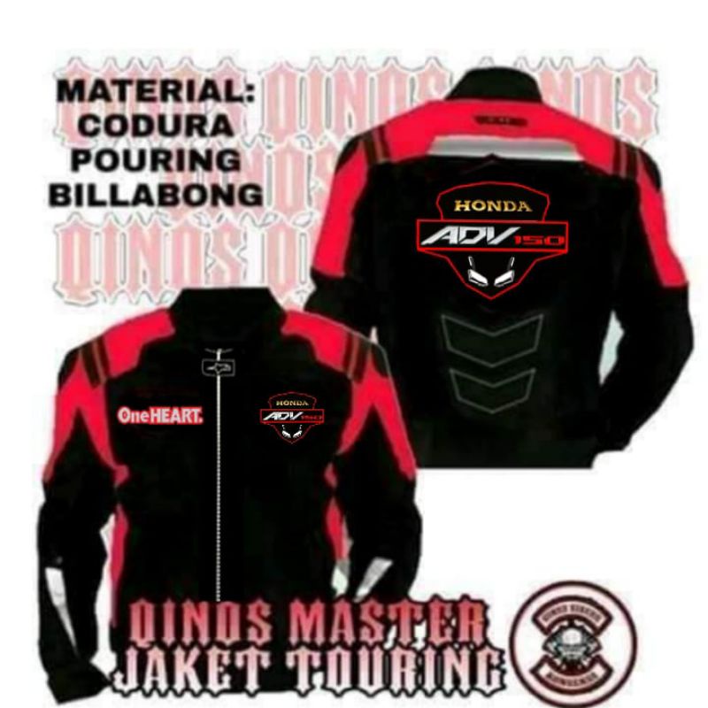 Jaket Touring Honda Adv Full Protektor Jaket Motor ADV Windproof A004