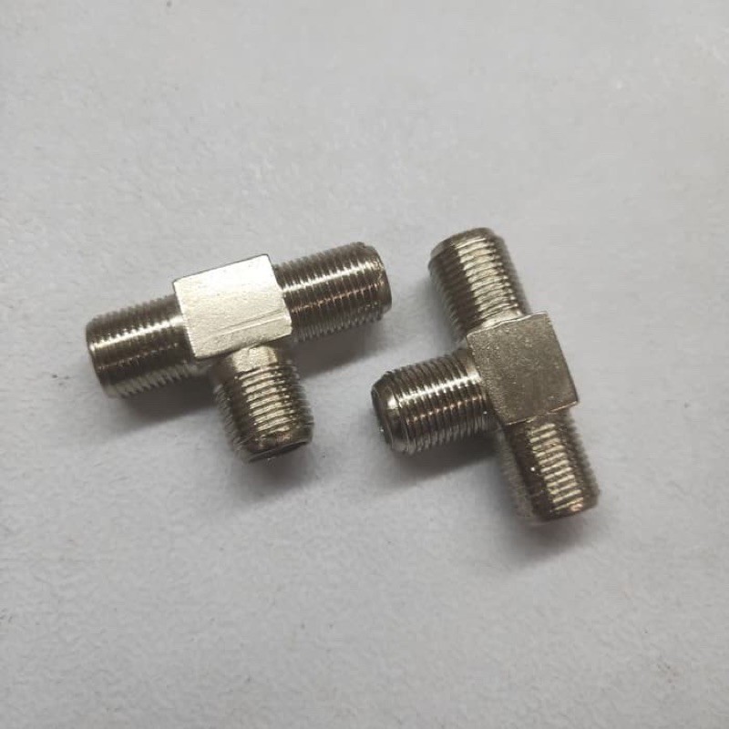 connector konektor conector sambungan kabel parabola cabang T