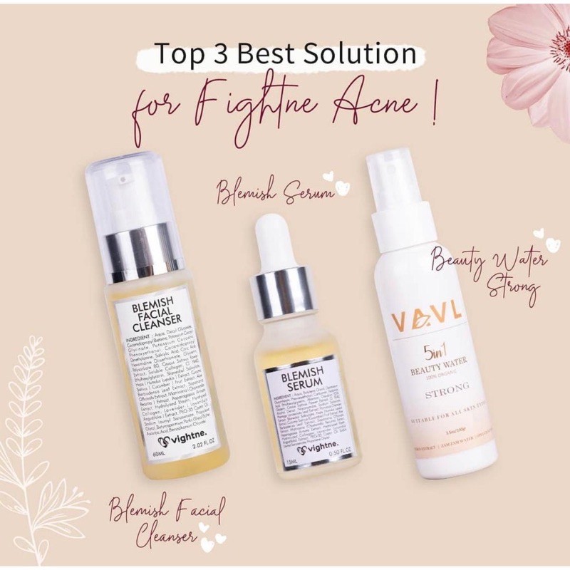 VALV BEAUTE ANCE PACKAGE / VAVL BEAUTE PAKET ACNE / VAVL BEAUTE BLEMISH SERUM / BEAUTY WATER