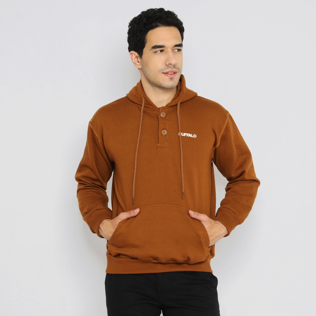 Buffalo Outerwear Hoodie Colorado Fleece Terracota - F2000005