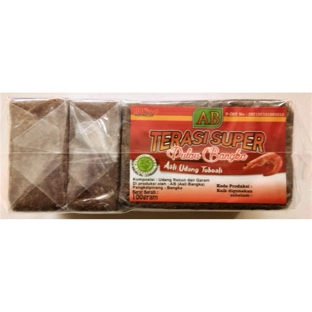 

Terasi Bangka merk AB 500 gram