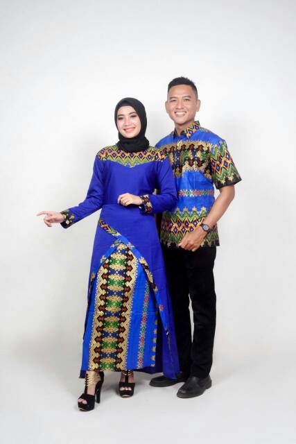 COUPLE SARIMBIT KAIN BATIK PRADA MIX BALOTELLI -MODERN -TERBARU -MURAH