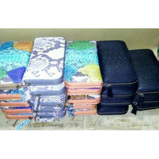 Dompet kulit ular asli