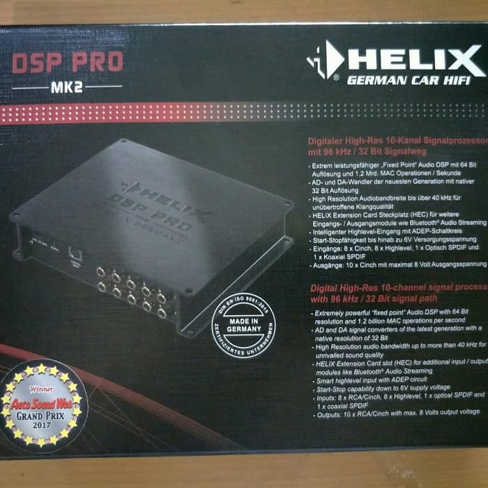 Helix DSP Pro MK2 - 10 Channel Hi - Res Prosessor