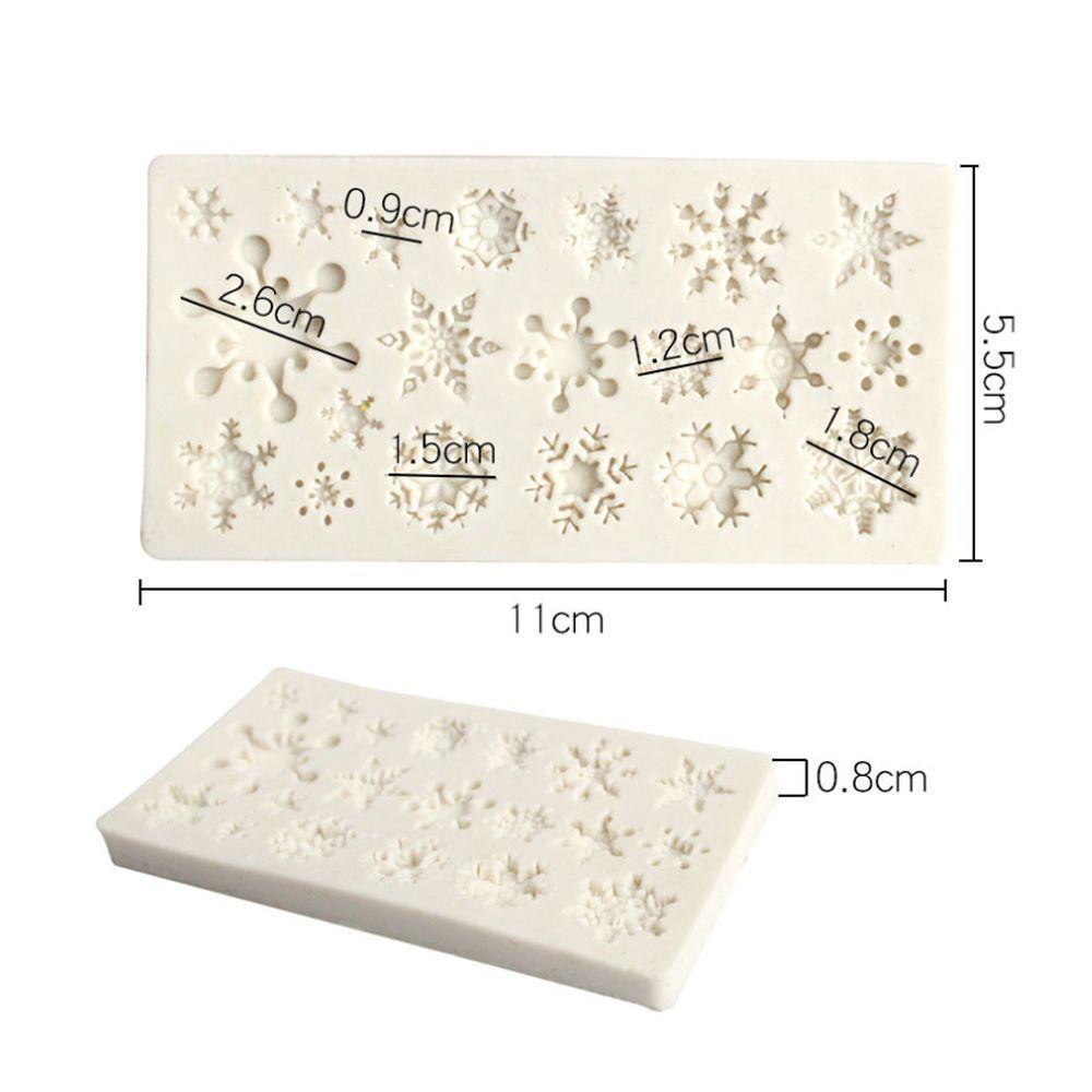 [Elegan] Cetakan Kue Timbul Nyaman Snowflake Dekorasi Kue Dessert Baking Tools