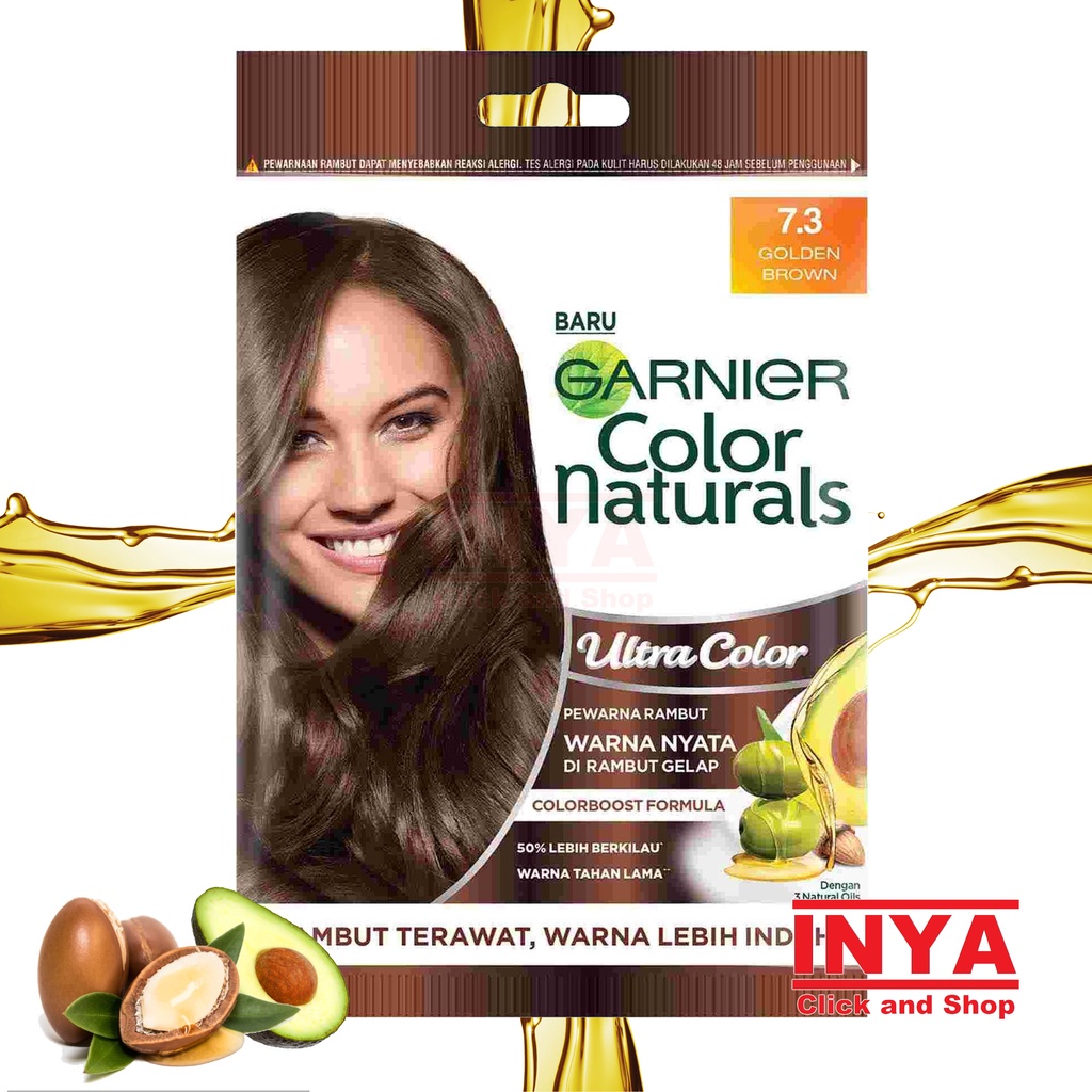 GARNIER COLOR NATURALS ULTRA COLOR 7.3 GOLDEN BROWN 30mlx30gr SACHET