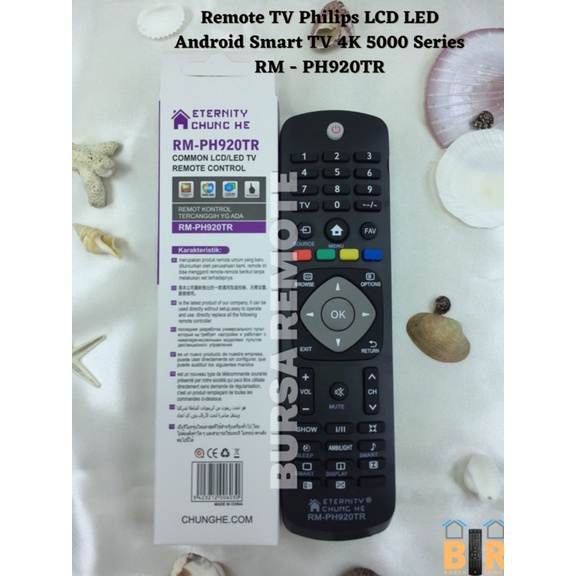 Remot / Remote TV Philips LCD LED Android Smart TV 4K 5000 Series RM - PH920TR / ecer dan grosir