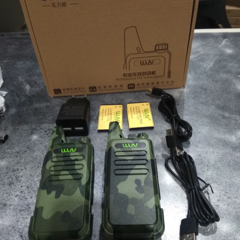 walkie talkie HT WLN KD-C 1 army sepasang ( isi 2 pcs ht )