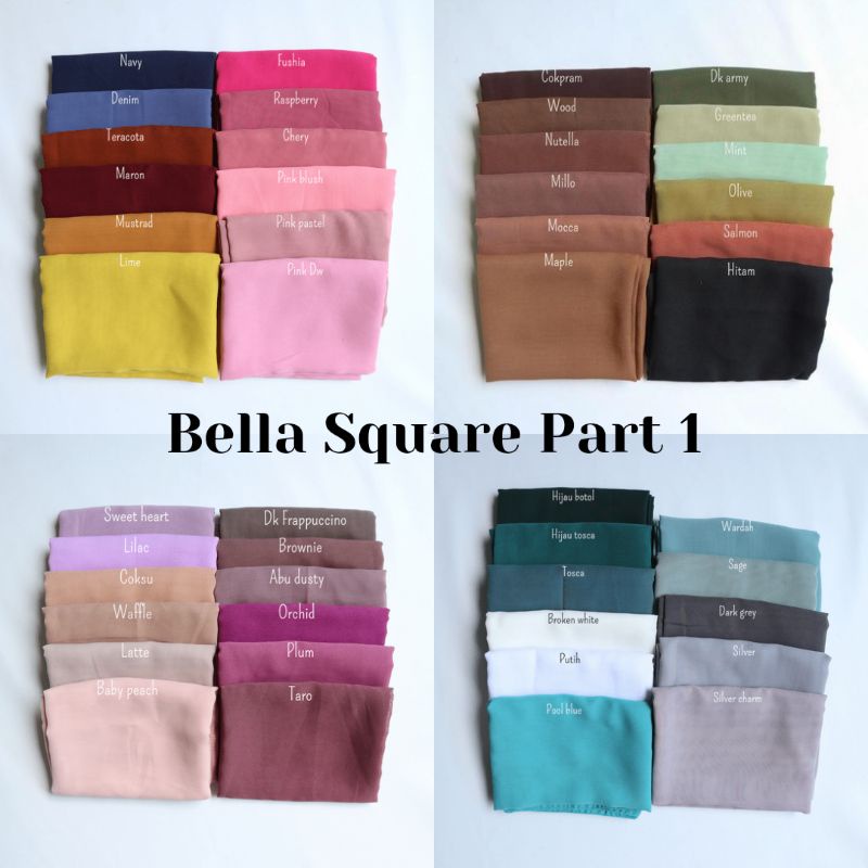 Hijab BELLA SQUARE Premium [PART 1] Grade A+