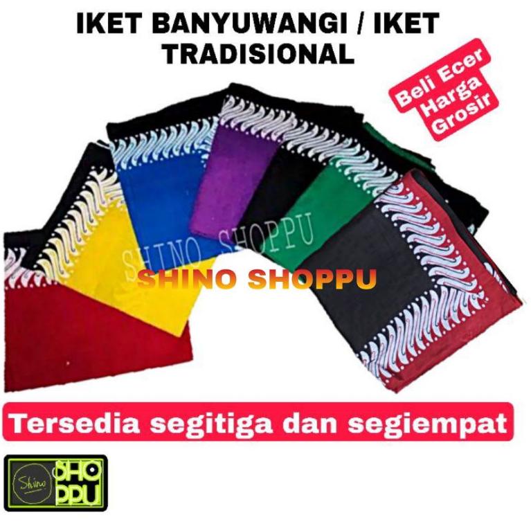 Udeng Banyuwangi/Iket Banyuwangi/Ikat kepala Jaranan segi empat & segitiga ‣ GKW.25Au22м