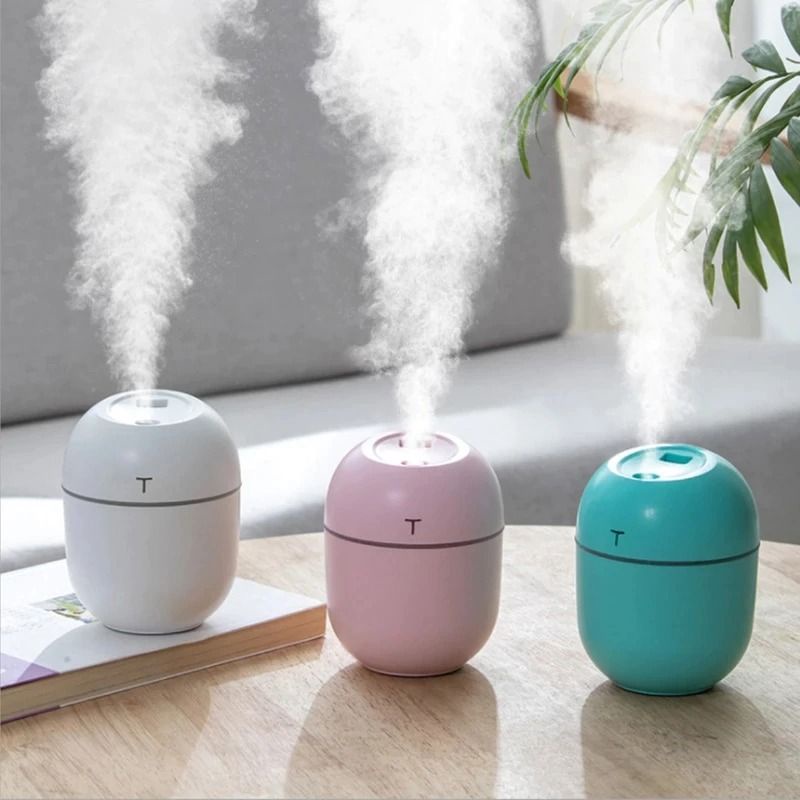 HUMIDIFIER HUMIDIFER PURIFIER DIFFUSER 220ML PELEMBAB UDARA RUANGAN ESSENTIAL OIL BLUE LONJONG