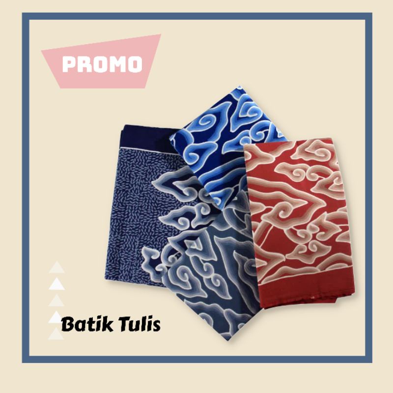BATIK TRUSMI KAIN BATIK TULIS MOTIF MEGA MENDUNG BERAS TUMPAH