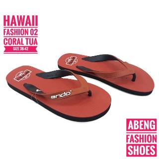  SANDAL  JEPIT ANDO  HAWAII FASHION 02 UKURAN  38 42 Shopee 