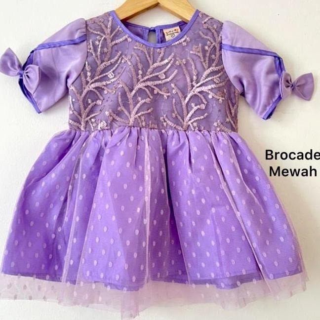 Dress Pesta Kondangan Ulang Tahun Mewah Lucu Bayi Anak Perempuan Cewek Terlaris Kode Z Babeebabyshop