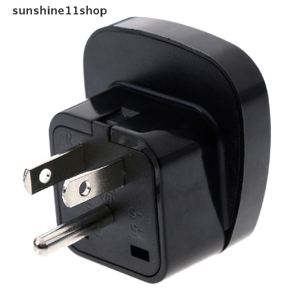 Sho adapter Konverter power plug EU UK AU Ke US USA Canada AC Universal Untuk travel