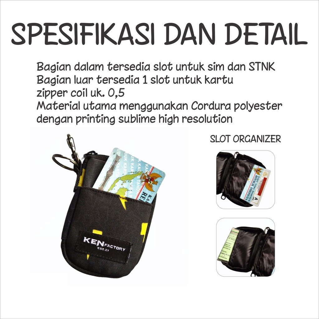 Dompet STNK mobil motor printing gantungan kunci motor mobil