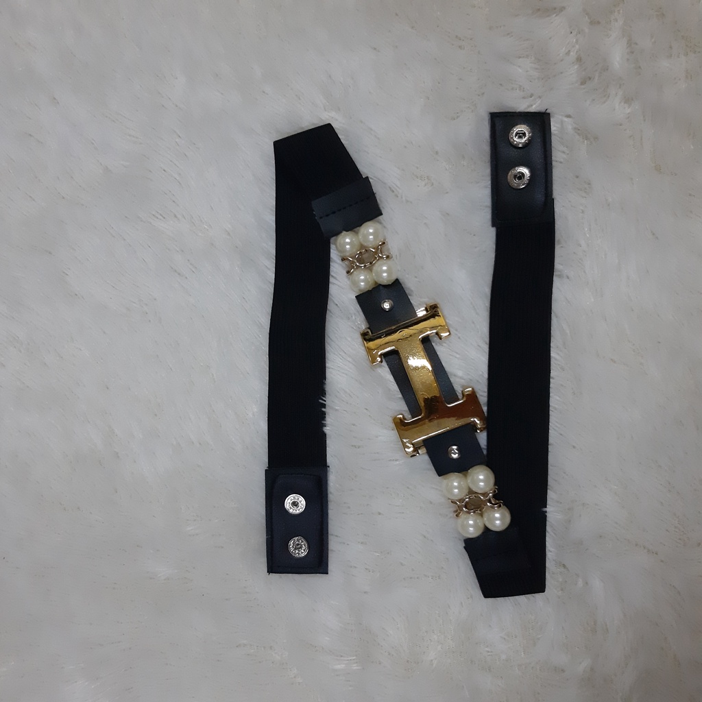 ikat pinggang mutiara/ikat pinggang wanita/belt karet