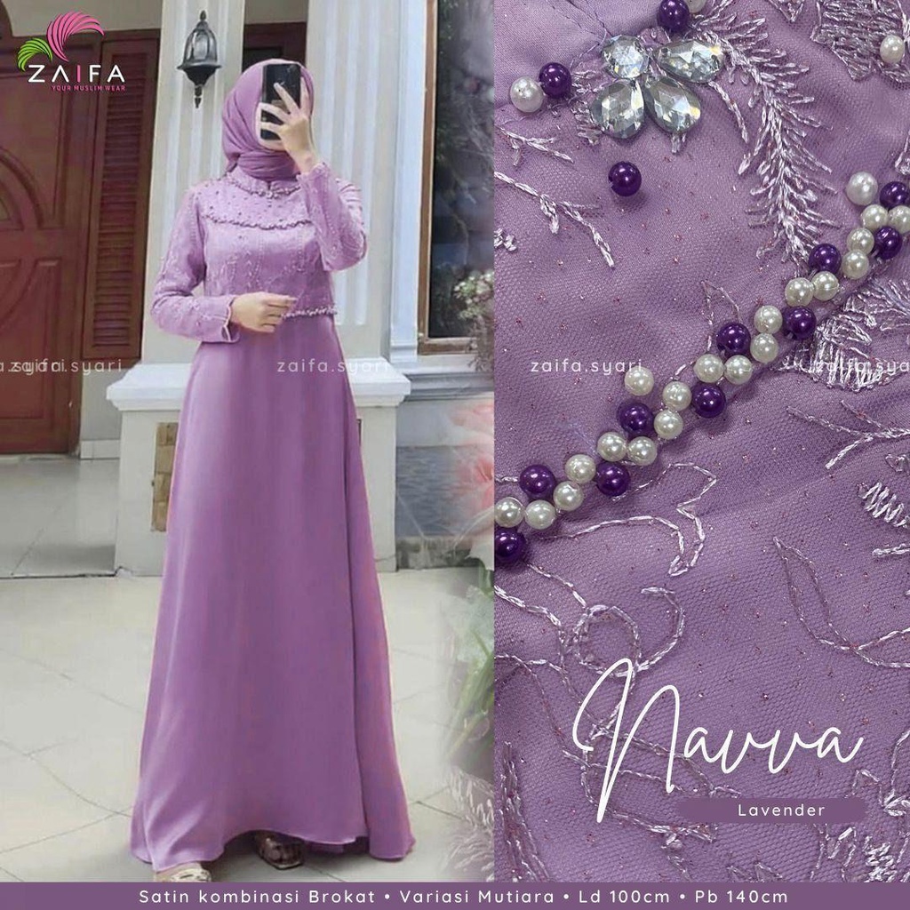RADHIYA STORE Gamis Brokat Seragam Bridesmaid Dress Brukat Tile Dres Kondangan Model Terbaru 2022