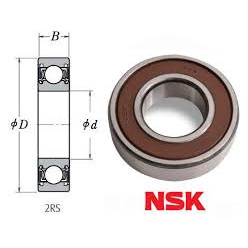 BALL BEARING 6201DDU NSK 2RS 2RSR 12x32x10