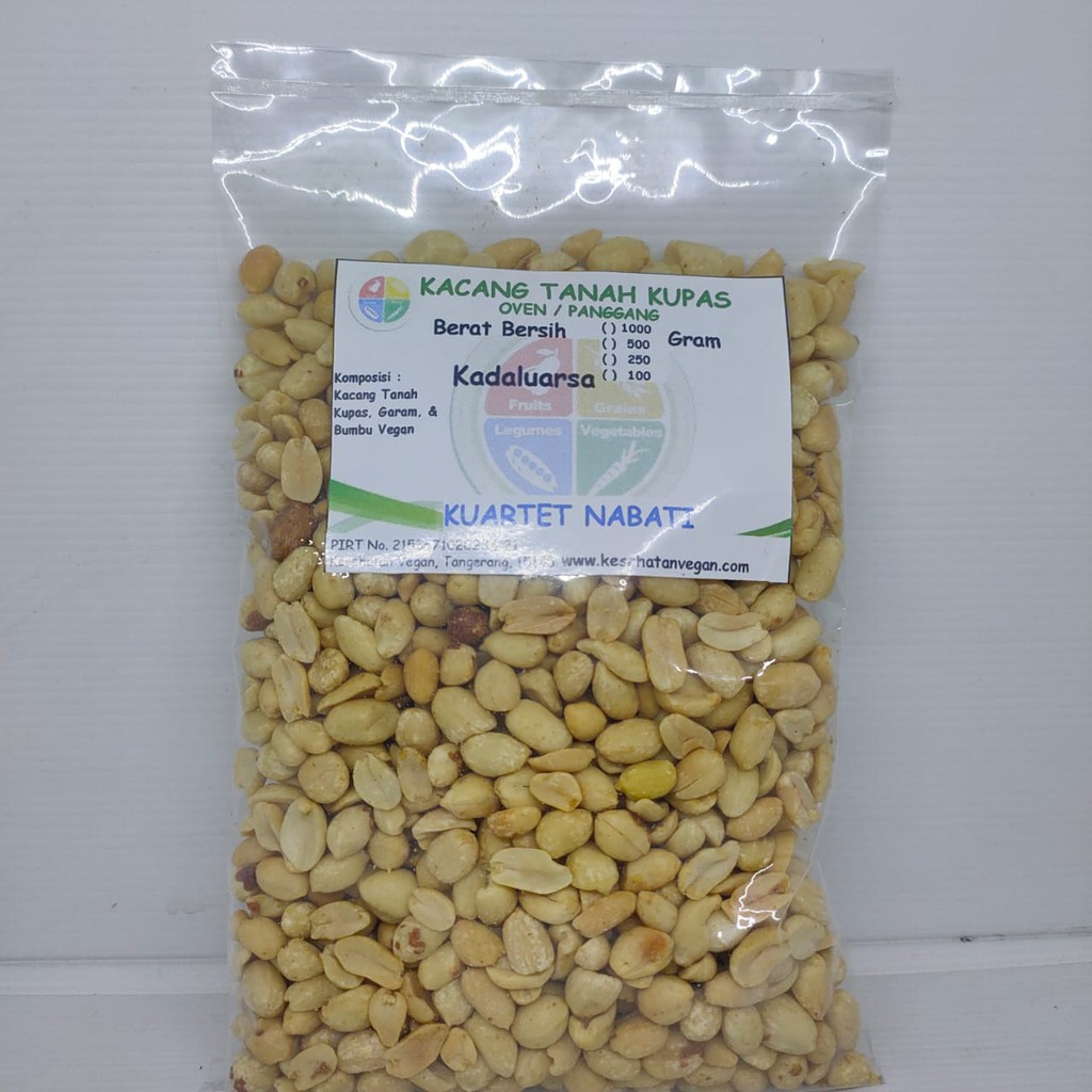 2kg Roasted Kacang Tanah Kupas Rasa ASIN Oven Panggang