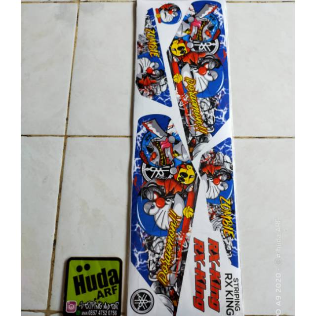 Striping variasi RX king.  Doraemon zombie