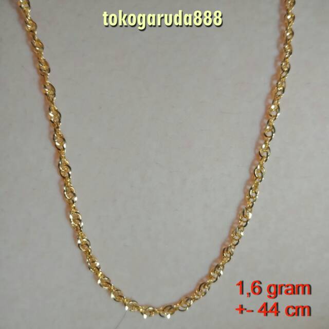 Kalung rantai tali anak dan dewasa emas asli kadar 700 70% 22 UBS