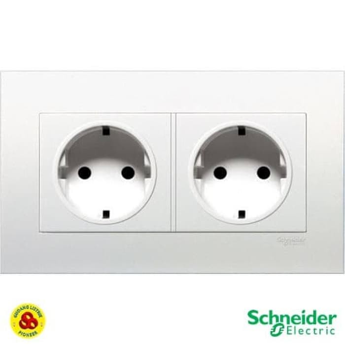 SCHNEIDER STOP KONTAK ARDE 2G KBT426_16S WE 2 GANG SOCKET DOUBLE