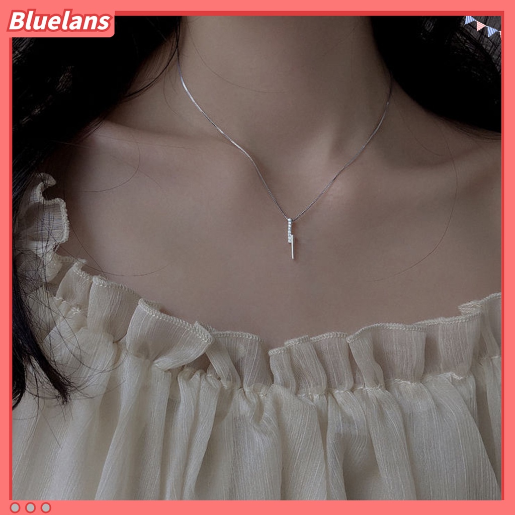 Kalung Klavikula Dengan Liontin Glitter Untuk Wanita