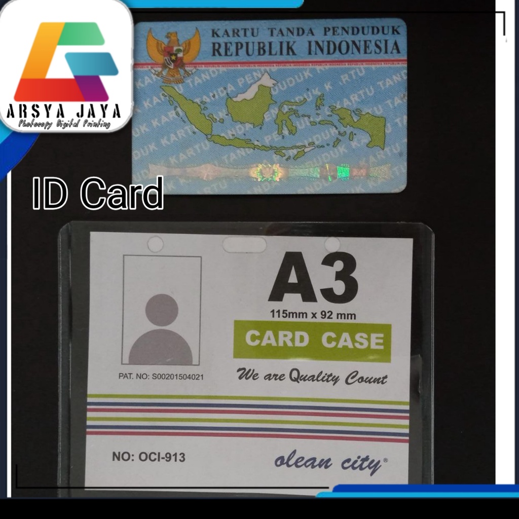 Plastik Mika ID Card Tebal OCI A3 Tempat Kartu Nama