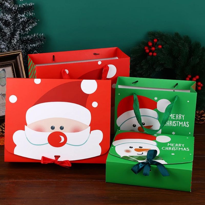 Gift Box Natal/Kotak Kado Christmas Dengan Paperbag