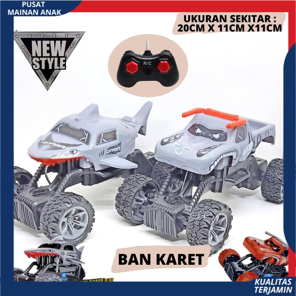 RC Rock Crawler Mainan Anak Mobil Remote Control MONSTER Striker V8 SPEED CLIMBING Ban Karet