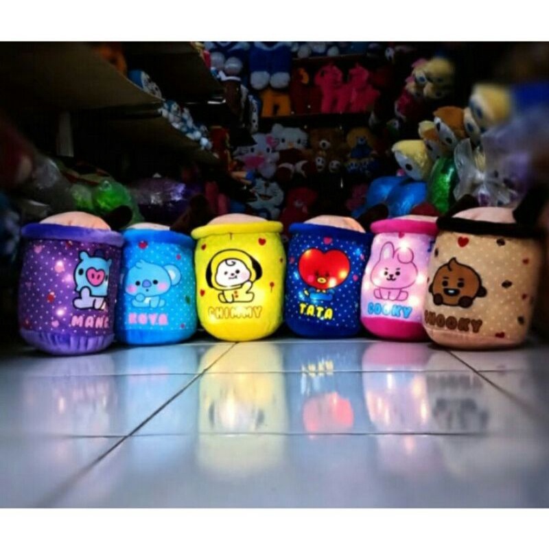 Boneka BOBA Led karakter BTS / boneka boba mini s/m