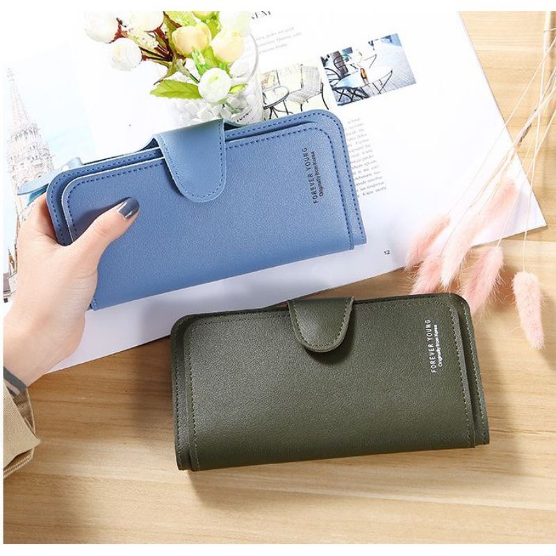 Dompet Wanita Lipat Panjang Forever Young Import Fashion Korea D08