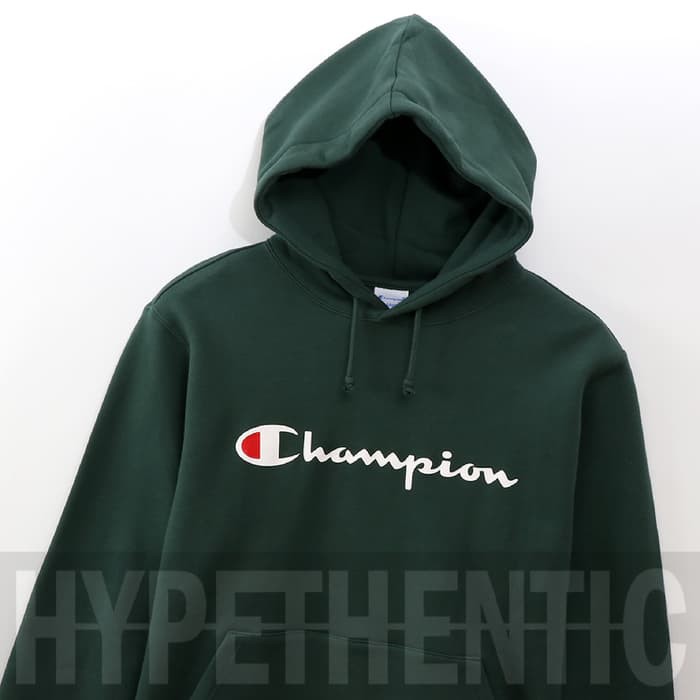 green hoodie champion