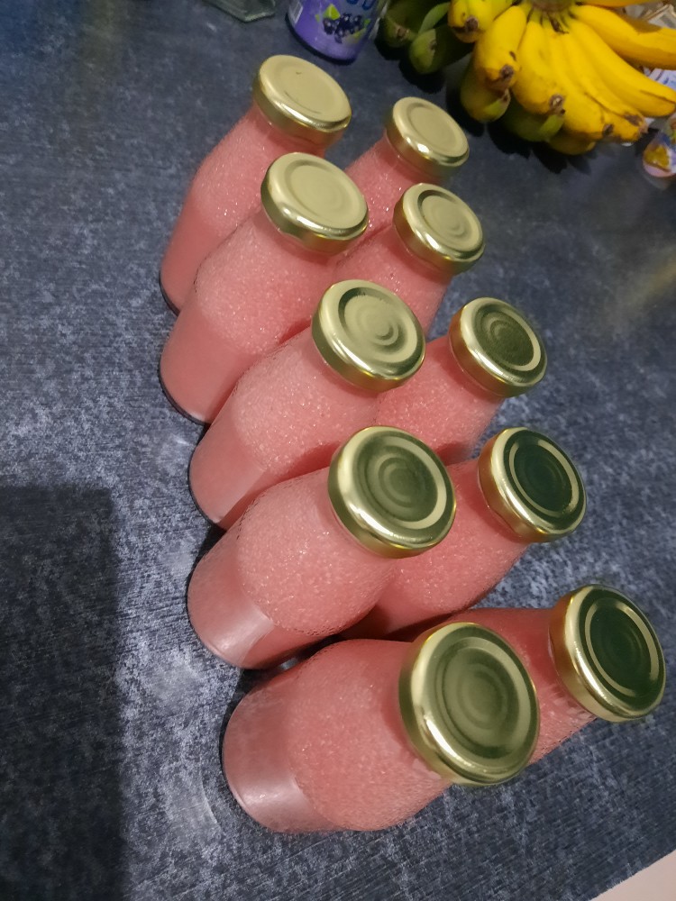 Jar Botol Toples Kaca 300ml Hexagonal Tutup Kaleng