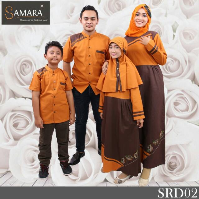  Baju  Muslim  Couple  Sarimbit Keluarga Samara  Shopee Indonesia